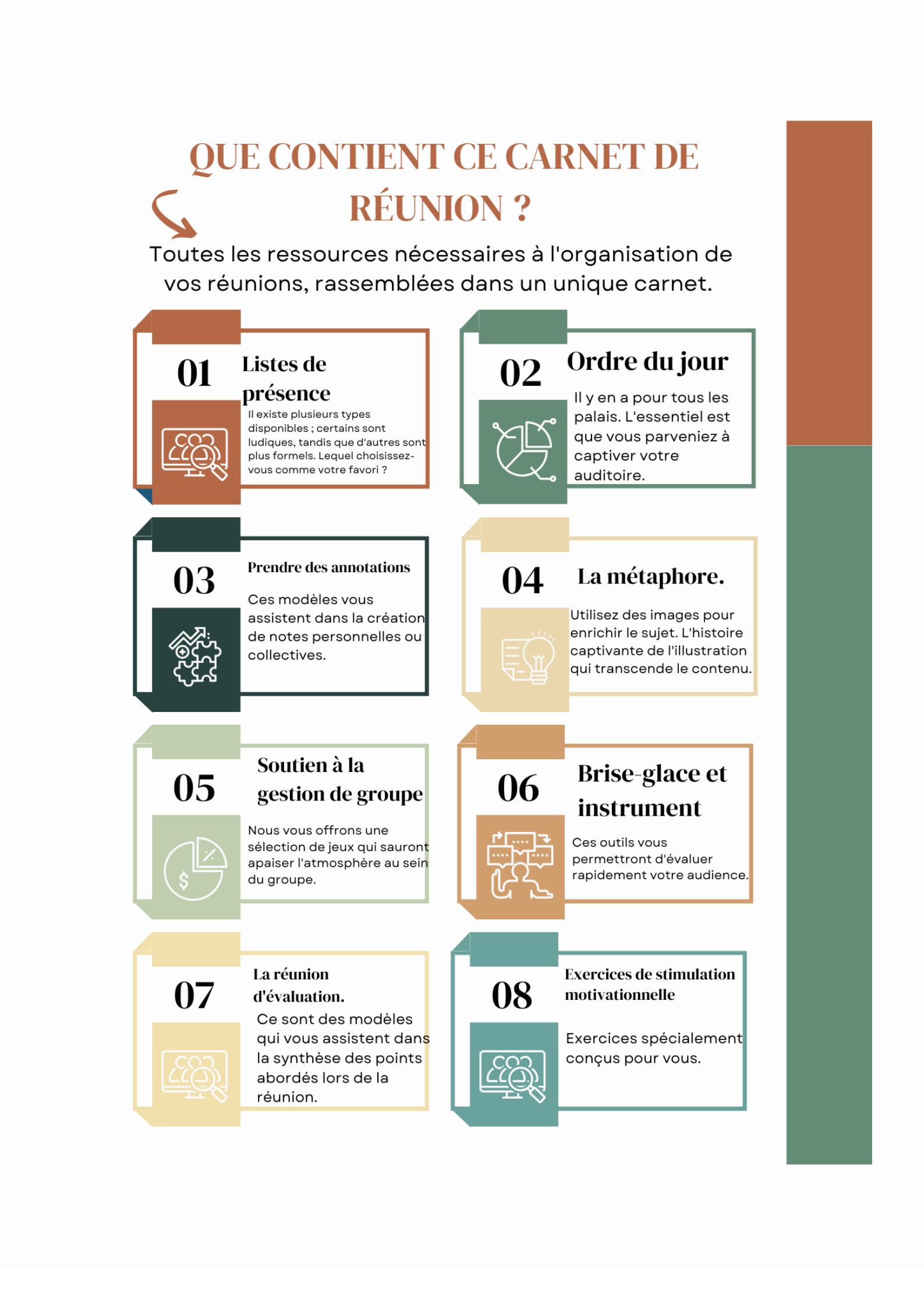 Mon Cahier de réunnion en version brochée – Image 2