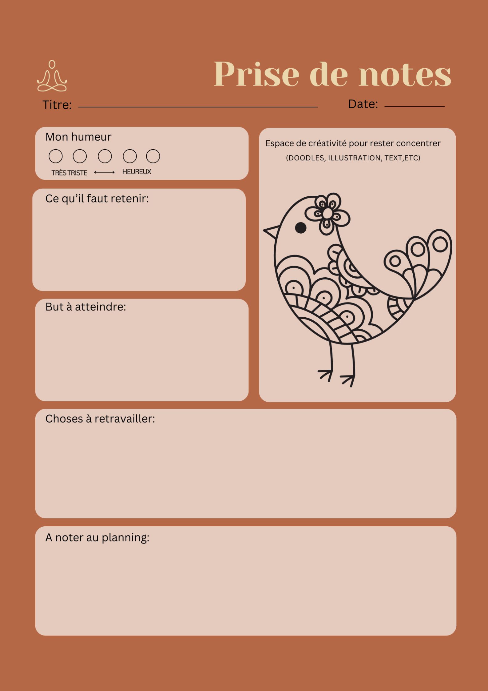 Mon Cahier de réunnion en version brochée – Image 4