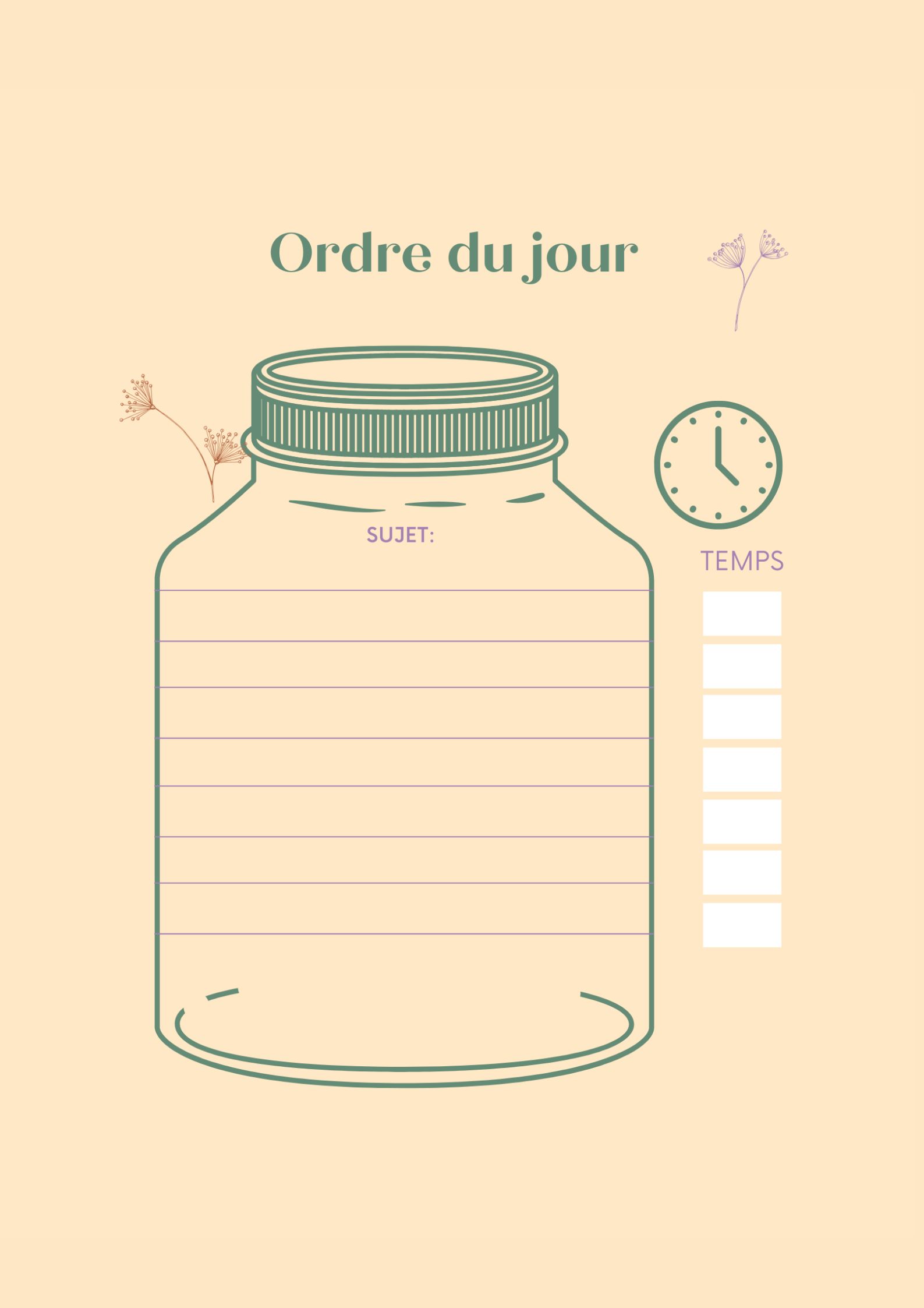 Mon Cahier de réunnion en version brochée – Image 5