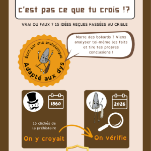 La Préhistoire, c'est pas ce que tu crois ! 15 idées reçues en vrai ou faux (version brochée)